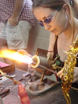 Julie on the Torch