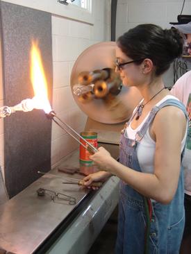 Student on the Lathe